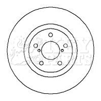 Key Parts - BRAKE DISC PAIR - KBD5103 - Fits: Legacy 2.0 Turbo 89-