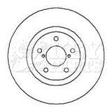 Key Parts - BRAKE DISC PAIR - KBD5103 - Fits: Legacy 2.0 Turbo 89-