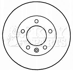 Key Parts - BRAKE DISC PAIR - KBD5164 - Fits: Master 2.3 dCi 01/10-