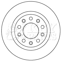 Key Parts - BRAKE DISC PAIR - KBD5194 - Fits: Giulietta 06/10-