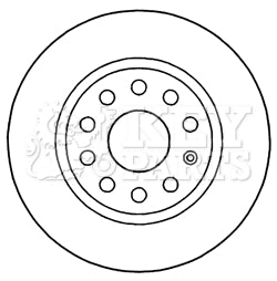 Key Parts - BRAKE DISC PAIR - KBD5200 - Fits: VW Golf,Jetta(1-KS,1-KT)09/09-