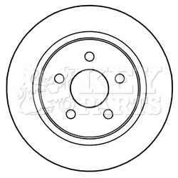 Key Parts - BRAKE DISC PAIR - KBD5210 - Fits: C-Max, Grand C-Max 08/10-