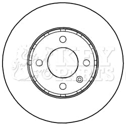 Key Parts - BRAKE DISC PAIR - KBD5236 - Fits: UP,Citigo,Mii 10/11-