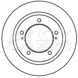 Key Parts - BRAKE DISC PAIR - KBD5251 - Fits: Jimny (108.3mm Bore)05-