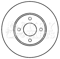 Key Parts - BRAKE DISC PAIR - KBD5273 - Fits: Micra( K13) 1.2 05/10-
