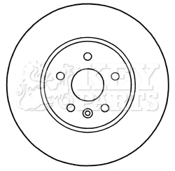 Key Parts - BRAKE DISC PAIR - KBD5314 - Fits: Mokka 01/13-