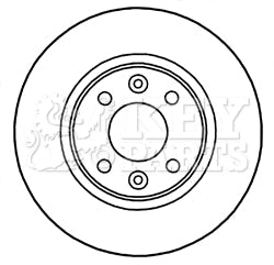 Key Parts - BRAKE DISC PAIR - KBD5328 - Fits: Clio IV 11/12-