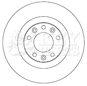 Key Parts - BRAKE DISC PAIR - KBD5356 - Fits: C4 Picasso II 02/13-