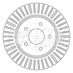 Key Parts - BRAKE DISC PAIR - KBD5424 - Fits: X-Trail (T32) 04/14-