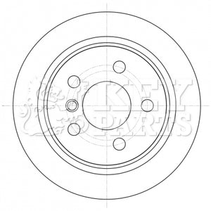 Key Parts - BRAKE DISC PAIR - KBD5426 - Fits: Mini One,Cooper(F55,56)07/14-