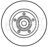 Key Parts - BRAKE DISC SINGLE - KBD5813S - Fits: Traffic, Vaux Vivaro 01-