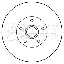Key Parts - BRAKE DISC SINGLE - KBD5838S - Fits: Megane 08-