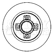 Key Parts - BRAKE DISC SINGLE - KBD5842S - Fits: C4 Picasso 06-