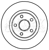 Key Parts - BRAKE DISC SINGLE - KBD5908S - Fits: Grand Cherokee 06/05 -