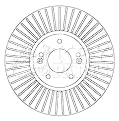 Key Parts - BRAKE DISC SINGLE - KBD6065S - Fits: Sorento 02/10-