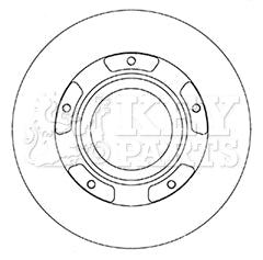 Key Parts - BRAKE DISC SINGLE - KBD6067S - Fits: Transit Custom 2.2TDi 12-