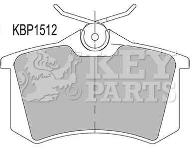 Key Parts - BRAKE PADS - KBP1512 - Fits: Audi, Seat, VW (rear)  96-