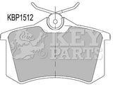 Key Parts - BRAKE PADS - KBP1512 - Fits: Audi, Seat, VW (rear)  96-