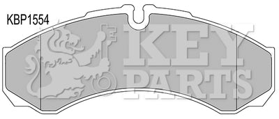 Key Parts - BRAKE PADS - KBP1554 - Fits: Iveco Daily 96-