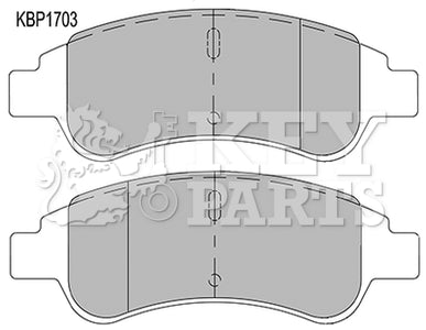 Key Parts - BRAKE PADS - KBP1703 - Fits: Cit Xsara/Picasso Peu 206/307
