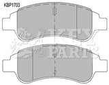 Key Parts - BRAKE PADS - KBP1703 - Fits: Cit Xsara/Picasso Peu 206/307