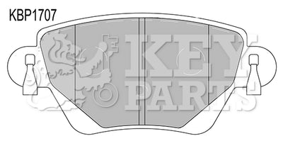 Key Parts - BRAKE PADS - KBP1707 - Fits: Ford Mondeo/Jag X type 00-
