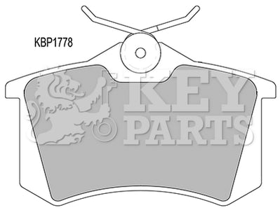 Key Parts - BRAKE PADS - KBP1778 - Fits: Renault Megane Scenic 2000-