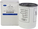 Ford oil filter with packaging on a white background