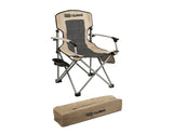 Genuine ARB* Camping Chair with carry bag, black and beige