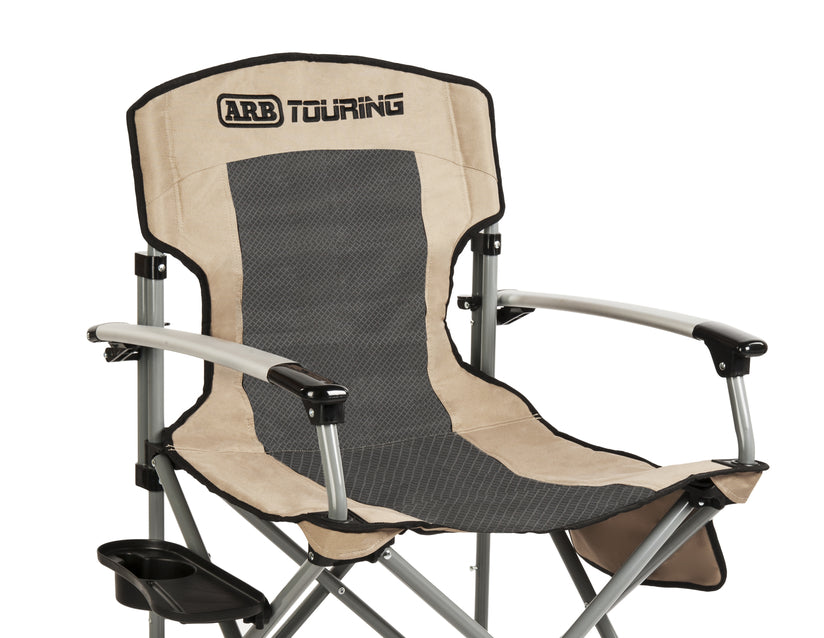 Genuine ARB* Camping Chair with carry bag, black and beige