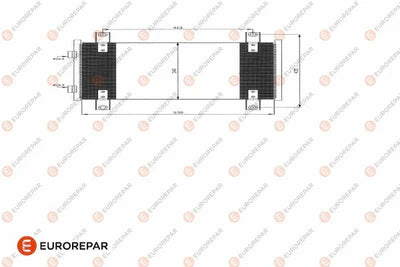 Eurorepar Air Conditioning Condenser - E163368 - Fits: Citroen Relay/Jumper, Fiat Ducato, Peugeot Boxer