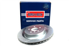 Borg & Beck - BRAKE DISC SINGLE - BBD6131S - Fits: MB GLE (C292) AMG 63 03/15-