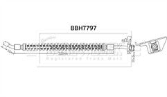 Borg & Beck - BRAKE HOSE - BBH7797 - Fits: Hyundai Santa Fe 06-08