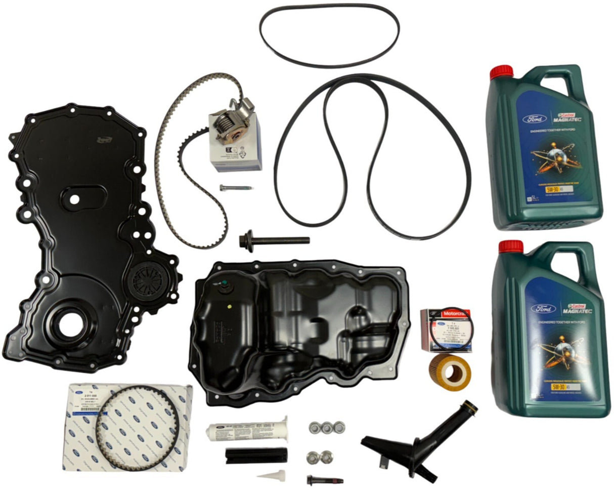 Genuine Ford RANGER 2018-2023 2L Full Wet Belt Kit Includes Castrol Engine Oil