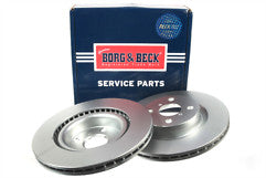Borg & Beck - BRAKE DISC PAIR - BBD5460 - Fits: Toyota Yaris 1.5 Hybrid 03/13-