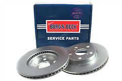 Borg & Beck - BRAKE DISC PAIR - BBD4807 - Fits: Toyota Auris (Japan build) 07-