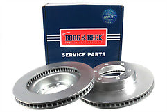 Borg & Beck - BRAKE DISC PAIR - BBD5375 - Fits: Toyota Hilux 3.0D-4D 12/07-