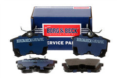Borg & Beck - REAR BRAKE PADS - BBP1653 - Fits: Honda Accord 1998-