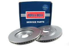 Borg & Beck - BRAKE DISC PAIR - BBD5145 - Fits: Nissan Navara, Pathfinder 05 -