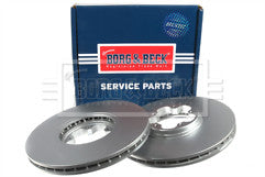 Borg & Beck - BRAKE DISC PAIR - BBD4221 - Fits: Ford.trans V 2.3i, 2.4TD 00-06