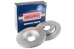 Borg & Beck - BRAKE DISC PAIR - BBD4387 - Fits: Audi,VW Transporter T5 03-