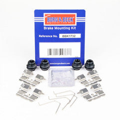 Borg & Beck - FITTING KIT - PADS - BBK1732 - Fits: i30, Ceed, 11/16- for vehicles with Elec H/B