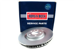 Borg & Beck - BRAKE DISC SINGLE - BBD6197S - Fits: Macan (Silver Calipers) 02/14-
