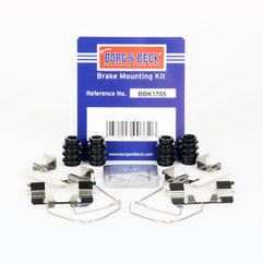 Borg & Beck - FITTING KIT - PADS - BBK1705 - Fits: Santa Fe 06/15-