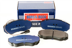 Borg & Beck - FRONT BRAKE PADS - BBP1736 - Fits: Fiat Ducato 10/14 01-06