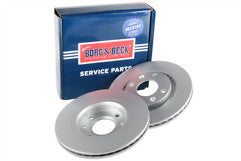 Borg & Beck - BRAKE DISC PAIR - BBD4245 - Fits: Cit.C2,C3,C5,Peu.206,307 96-