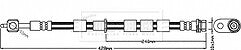 Borg & Beck - BRAKE HOSE - BBH8372 - Fits: Ford Transit Courier 03/14-