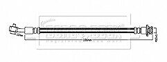 Borg & Beck - BRAKE HOSE - BBH8876 - Fits: Qashqai II J11 2013-,Kadjar HA,HL 2015-