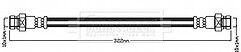Borg & Beck - BRAKE HOSE - BBH8234 - Fits: Mits i(HA),iMiEV(HA4W) 06-