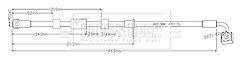 Borg & Beck - BRAKE HOSE - BBH8939 - Fits: Insignia 17” wheels 08/17-